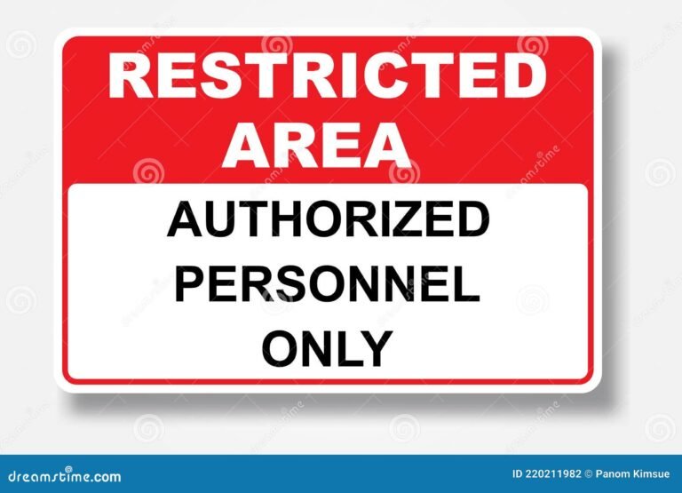 Qué significa "no pasar solo personal autorizado" en un lugar de trabajo 7 Qué significa «no pasar solo personal autorizado» en un lugar de trabajo