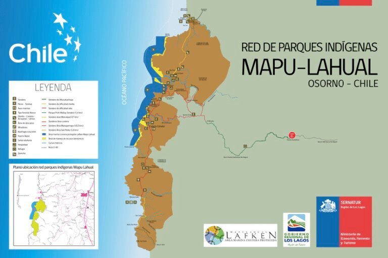 mapa de chile con codigos postales destacados