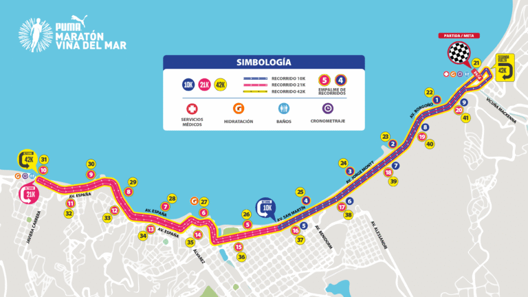 mapa de vina del mar con puntos de interes